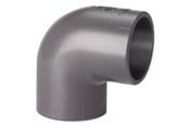Plastrør og beslag - +GF+ Elbow 90° pvc pn16 d40 - 721100109