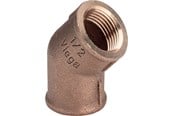 Gjengede beslag - Viega Bend 45° socket/socket 1/2" gunmetal - 320690