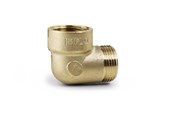 Gjengede beslag - Isiflo Elbow brass 90° female/male 38 - 5010304