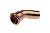 Trykkrør & Beslag - Vsh Fabrieken Xpress copper elbow 45 deg. fø 22 - 38405