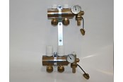 Gulvvarme - Pettinaroli Manifold system 1x3/4 in- and outlet incl  brackets 20 mm fittings and end pieces 2 outlets - 7035SYS20-02