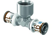 Alu pex-systemer - Uponor s-press plus tee adapter female thread 25 mm x 12 - 1070598