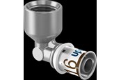 Alu pex-systemer - Uponor s-press plus elbow female thread 25 mm x 1 - 1070543