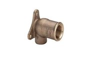 Kobberrør og beslag - Viega Deck angle with wall flange 15 mm x 1/2" gunmetal - 101275