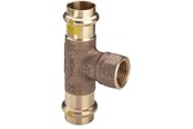 Trykkrør & Beslag - Viega Profipress G T-piece 22 x 1/2" x 22 mm gunmetal - 352721