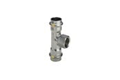 Trykkrør & Beslag - Viega Sanpress Inox Tee 35mm x 1/2" x 35mm stainless steel - 437213