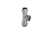 Trykkrør & Beslag - Viega Sanpress Inox Tee 22mm x 1/2" x 22mm stainless steel - 437176