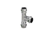 Trykkrør & Beslag - Viega Sanpress Inox T-piece 28 x 22 x 28 mm stainless steel - 435974