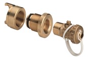 Trykkrør & Beslag - Viega Sanpress Inox pressure test nozzle 28 mm brass - 142568