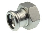Trykkrør & Beslag - Vsh Fabrieken Xpr stainless coupl w/nut ff 18xg3/4 - 6191746