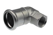 Trykkrør & Beslag - Vsh Fabrieken Xpr stainless angl ad 90 deg. ff 18xrp1/2 - 6190833