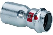 Trykkrør & Beslag - Viega Prestabo reduction 54 x 42 mm galvanized steel - 558604