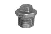 Gjengede beslag - Georg-Fischer Plug beaded black 1/4 - 770290102