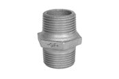 Gjengede beslag - +GF+ Hexagon nipple black 1/4 - 770280102