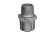 Gjengede beslag - Georg-Fischer Hexagon nipple black reducing 2 1/2 x 2 - 770245135