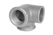Gjengede beslag - +GF+ Elbow black side outlet 3/4 - 770221105