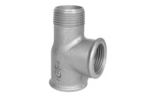 Gjengede beslag - +GF+ Tee black for f/m 1/2 - 770134104