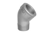 Gjengede beslag - +GF+ Elbow 45° black med f 2 - 770121109