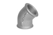 Gjengede beslag - +GF+ Elbow 45° black for f 3/4 - 770120105