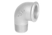 Gjengede beslag - +GF+ Elbow 90° galvanized for m 4 - 770092212