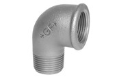 Gjengede beslag - +GF+ Elbow 90° black for m 1" - 770092106