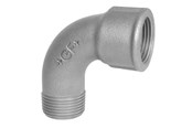 Gjengede beslag - +GF+ Short bend 90° black for m 3/4 - 770011105
