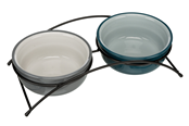 Hund - Trixie Eat On Feet Bowl Stand With Ceramicbowl 0.25 L - 2919-uniw