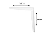 Beslag & Hengsler - Home>it Hyllebrakett T-profil 300x300 mm - hvit - 16310