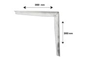 Beslag & Hengsler  - Home>it Hyllebrakett T-profil 300x300 mm - galvanisert - 16311