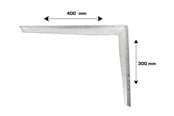 Beslag & Hengsler - Home>it Hyllebrakett T-profil 300x400 mm - galvanisert - 16313