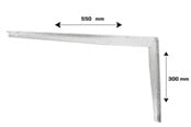 Beslag & Hengsler  - Home>it Hyllebrakett T-profil 300x550 mm - galvanisert - 16315