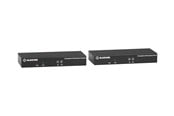 Repeater, forsterkere, bridges og transceivere - Black Box KVX Series KVM Extender over CATx - 4K Single-Head DisplayPort USB 2.0 Hub Serial Audio Local Video - KVXLCDP-100