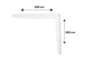 Beslag & Hengsler  - Home>it Hyllebrakett T-profil 250x300 mm - hvit - 16360