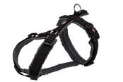 Hund - Trixie Premium Trekking Harness M–L: 62–74 cm/25 mm Black - TX-1997301
