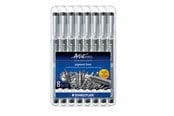 Skrive- & Tegneverktøy - Staedtler Fineliner pigment liner black 8pcs - 308 SB8