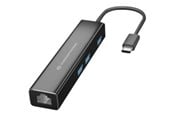 USB-hub - Conceptronic DONN07B - hub - 3 ports USB-hub - 3 porter - Svart - DONN07B