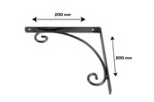 Beslag & Hengsler - Home>it Hylleknekt Almue 200x200 mm - antrasitt - 16575