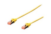 Nettverkskabel - DIGITUS patch cable - 50 cm - yellow RAL 1018 - 0.5m - DK-1644-005/Y