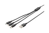 Skjermkabel - DIGITUS Lightning cable - 1 m - AK-300160-010-S