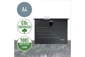 Arkivering & Oppbevaring - Leitz Alpha® Recycle hengemappe med hurtigheftemekanisme, Sort - 19200095
