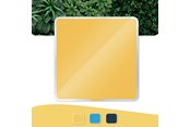 Konferanse & Presentasjon - Leitz Cosy magnetisk glasstavle 450x450 mm Varmgul - 70440019