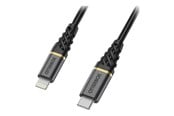 Skjermkabel - OtterBox Premium Cable USB C-Lightning 1M USB-PD - black - 78-52654