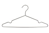 Beslag & Hengsler  - Home>it Kleshenger, flettet, svart - 4-pk - 17302