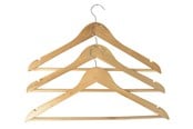 Beslag & Hengsler  - Home>it Kleshenger natur - 3-pk - 17306