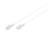 Nettverkskabel - DIGITUS Slim - patch cable - 1 m - grey - Grå - 1m - DK-1617-010S