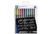 Hobbyartikler - Staedtler Marker metallic brush 10 pcs in set - 8321 TB10