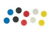 Konferanse & Presentasjon - Nobo Whiteboard magneter 38 mm, styrke 1,5 kg, pakke med 10 stk. assorterte farger Assortert - 1915311