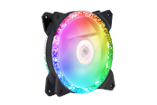 Kabinettvifte - Cooler Master MasterFan MF120 Prismatic - Kabinettvifte - 120mm - Svart med RGB LED-lys - 27 dBA - MFY-B2DN-20NPA-R1