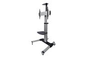 Veggmontering, AV-braketter & AV-møbler - Deltaco Office Display Cart Adjustable with crank - Max 50 kg - recommended for 70" - ARM-0450