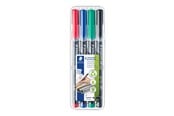 Skrive- & Tegneverktøy - Staedtler Universal pen Lumocolor perm F 4pcs - 318 WP4
